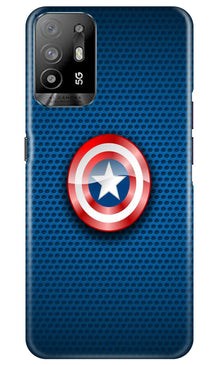Captain America Shield Mobile Back Case for Oppo A94 (Design - 222)