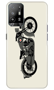 MotorCycle Mobile Back Case for Oppo A94 (Design - 228)