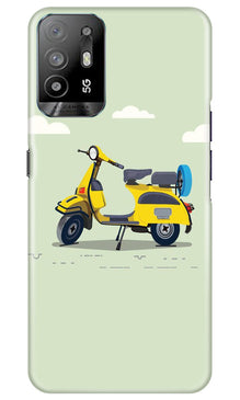 Vintage Scooter Mobile Back Case for Oppo A94 (Design - 229)