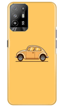 Vintage Car Mobile Back Case for Oppo A94 (Design - 231)