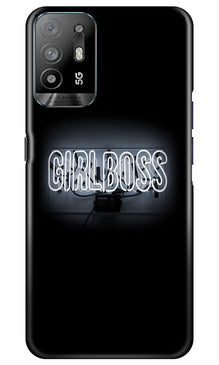 Girl Boss Black Mobile Back Case for Oppo A94 (Design - 237)