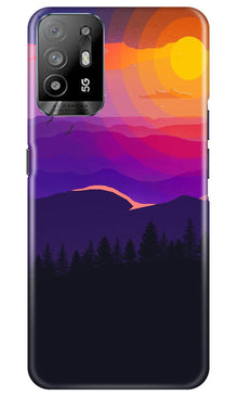 Sun Set Mobile Back Case for Oppo A94 (Design - 248)
