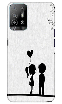 Cute Kid Couple Mobile Back Case for Oppo A94 (Design - 252)