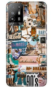 Vintage Design Mobile Back Case for Oppo A94 (Design - 253)