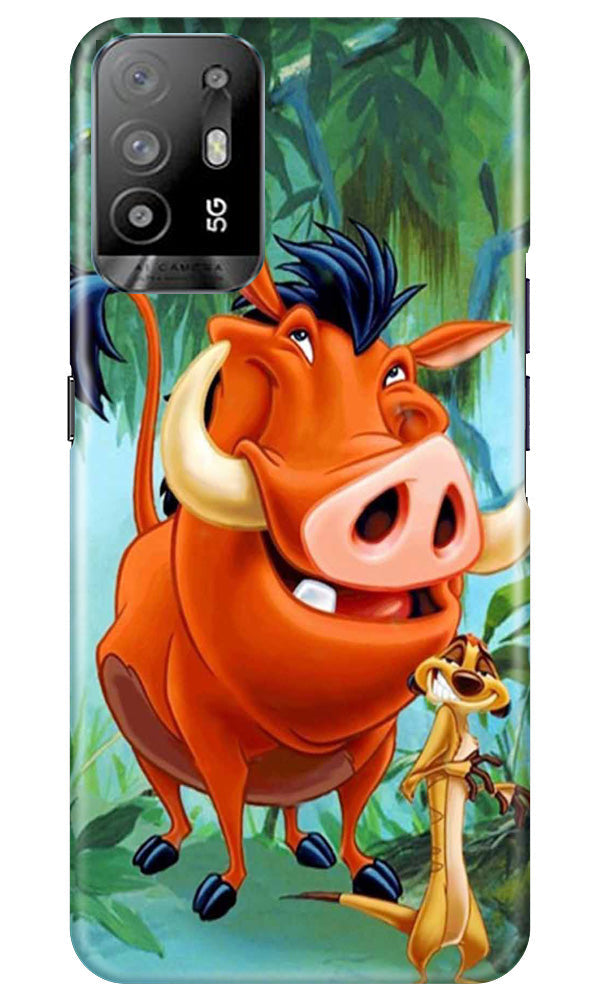 Timon and Pumbaa Mobile Back Case for Oppo A94 (Design - 267)