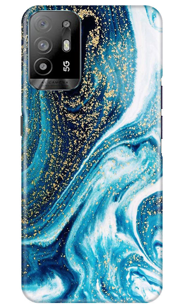 Marble Texture Mobile Back Case for Oppo A94 (Design - 270)
