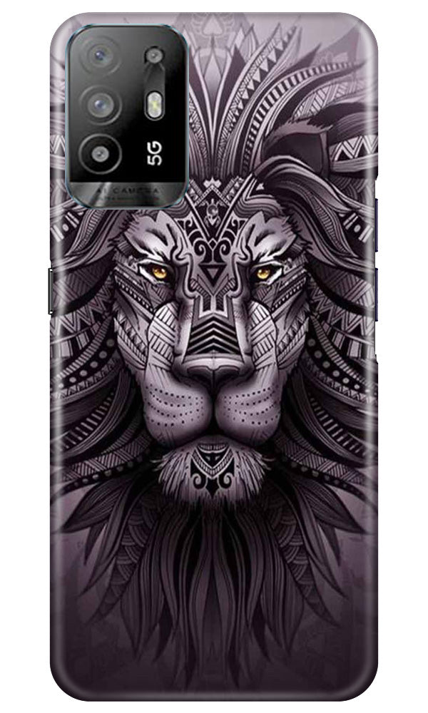 Lion Mobile Back Case for Oppo A94 (Design - 277)