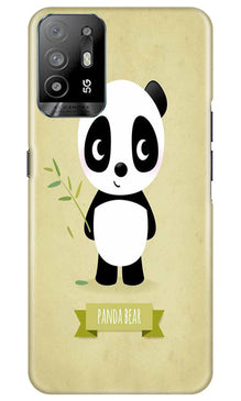 Panda Bear Mobile Back Case for Oppo A94 (Design - 279)