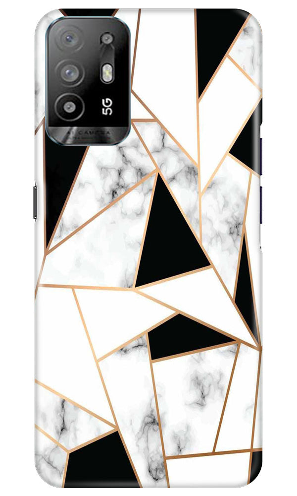 Marble Texture Mobile Back Case for Oppo A94 (Design - 284)