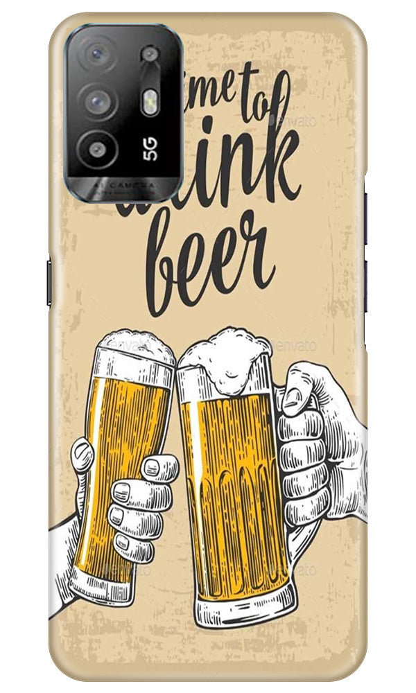 Drink Beer Mobile Back Case for Oppo A94 (Design - 290)