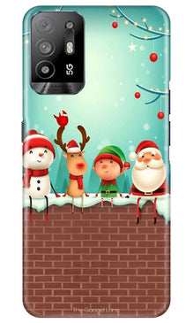 Santa Claus Mobile Back Case for Oppo A94 (Design - 296)