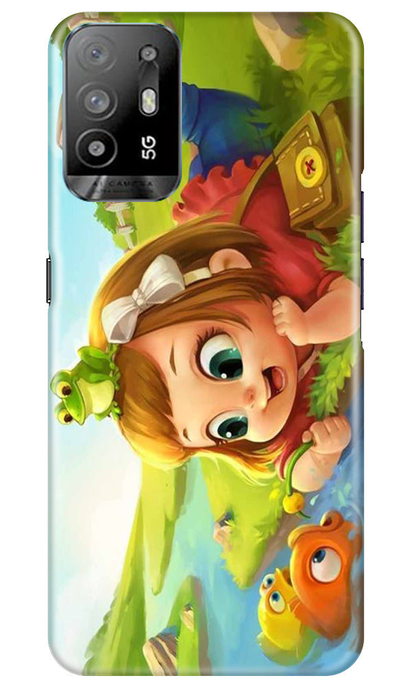 Baby Girl Mobile Back Case for Oppo A94 (Design - 301)