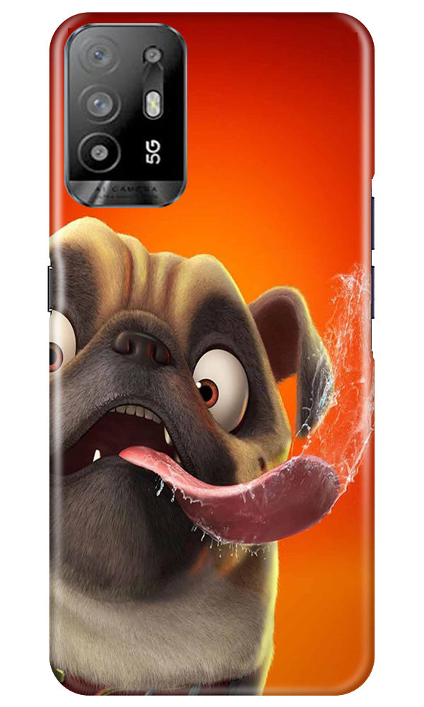 Dog Mobile Back Case for Oppo A94 (Design - 303)