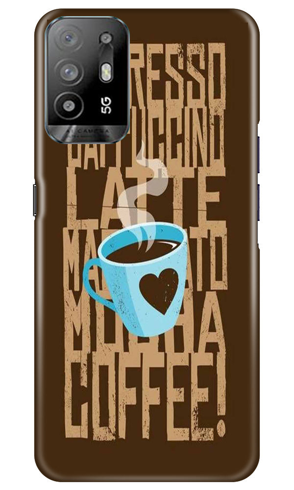 Love Coffee Mobile Back Case for Oppo A94 (Design - 311)