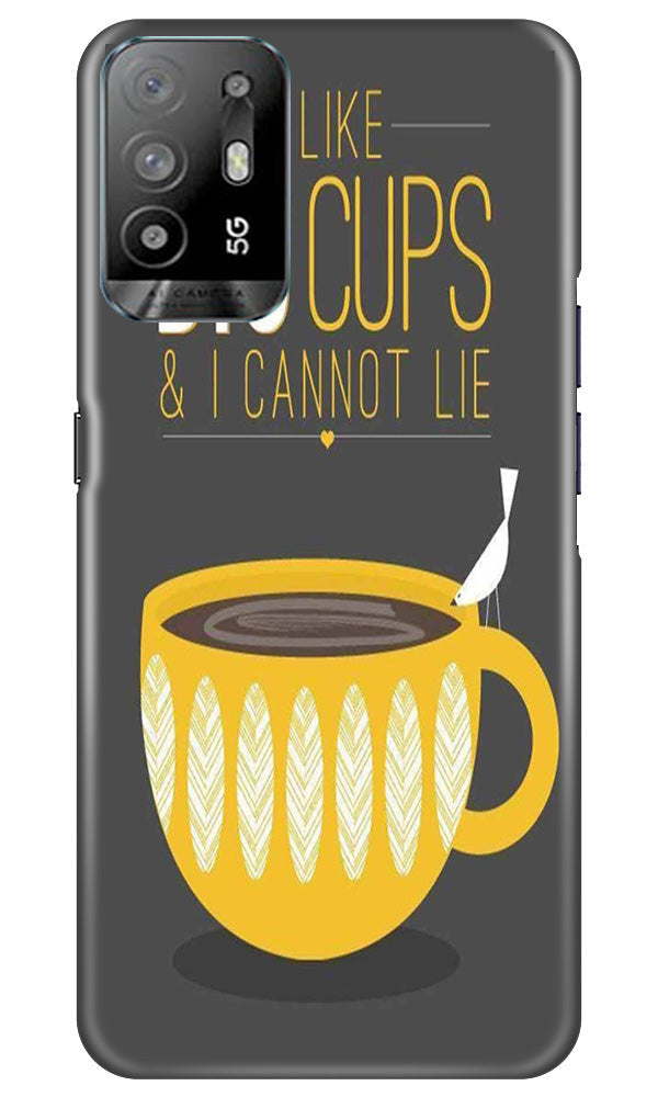 Big Cups Coffee Mobile Back Case for Oppo A94 (Design - 312)