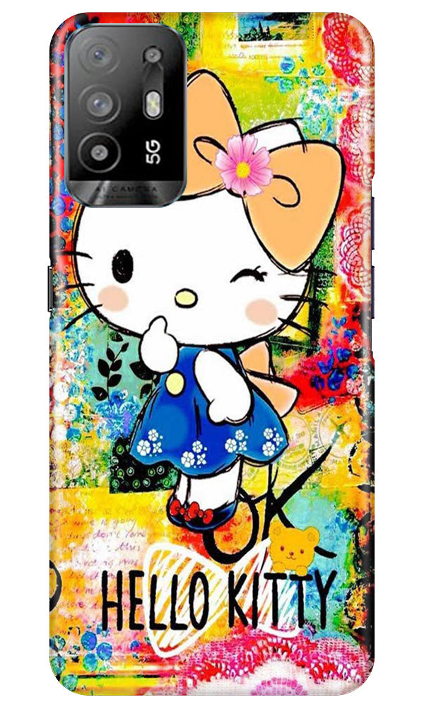 Hello Kitty Mobile Back Case for Oppo A94 (Design - 321)