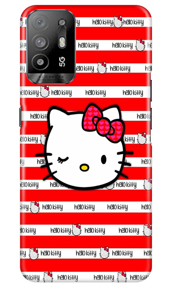 Hello Kitty Mobile Back Case for Oppo A94 (Design - 323)
