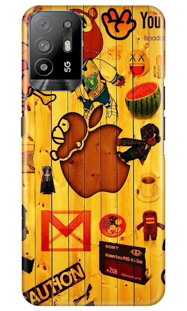 Wooden Texture Mobile Back Case for Oppo A94 (Design - 326)