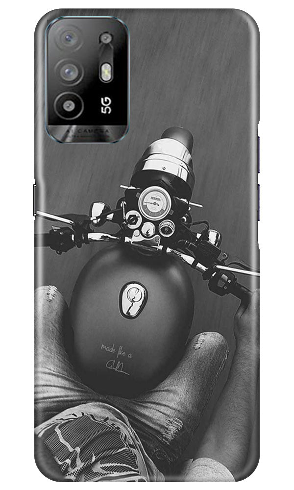 Royal Enfield Mobile Back Case for Oppo A94 (Design - 341)
