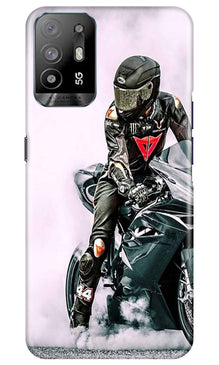 Biker Mobile Back Case for Oppo A94 (Design - 342)