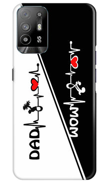 Love Mom Dad Mobile Back Case for Oppo A94 (Design - 344)