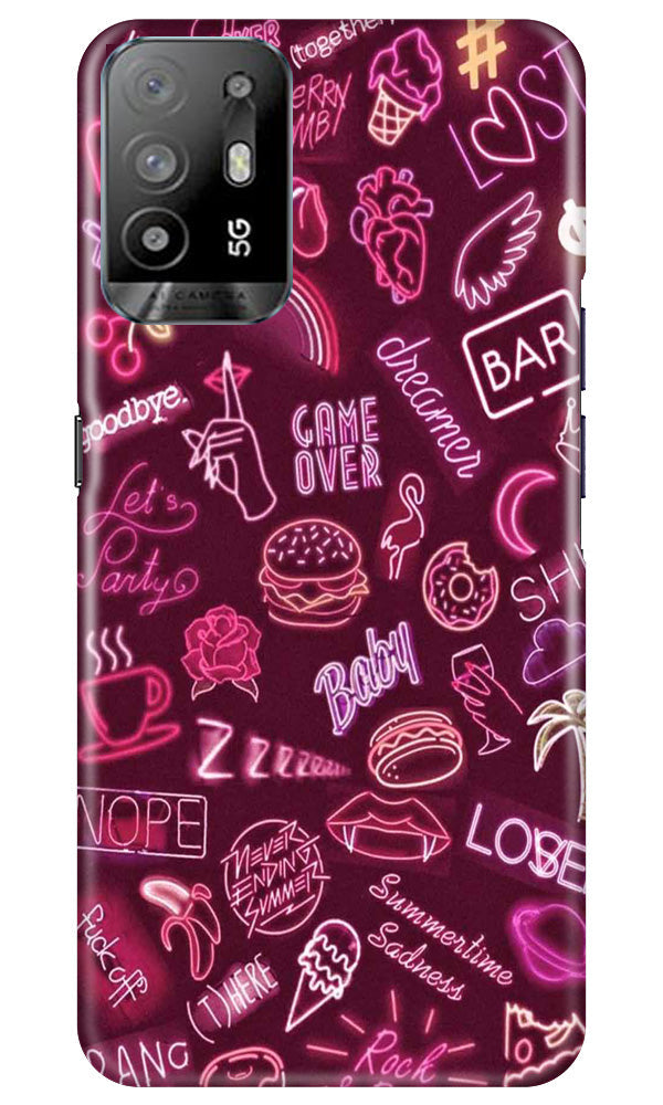 Party Theme Mobile Back Case for Oppo A94 (Design - 350)