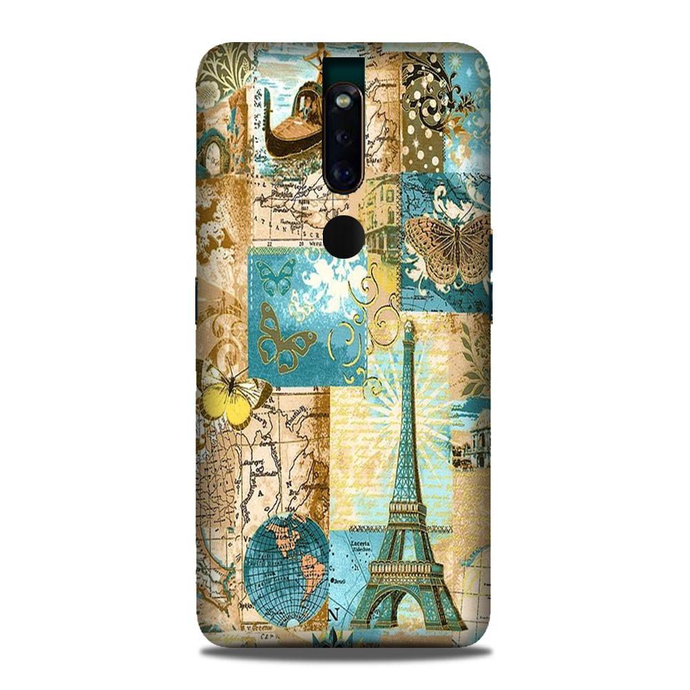 Travel Eiffel Tower Case for Oppo F11 Pro (Design No. 206)