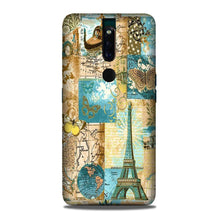 Travel Eiffel Tower Mobile Back Case for Oppo F11 Pro (Design - 206)