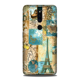 Travel Eiffel Tower Case for Oppo F11 Pro (Design No. 206)