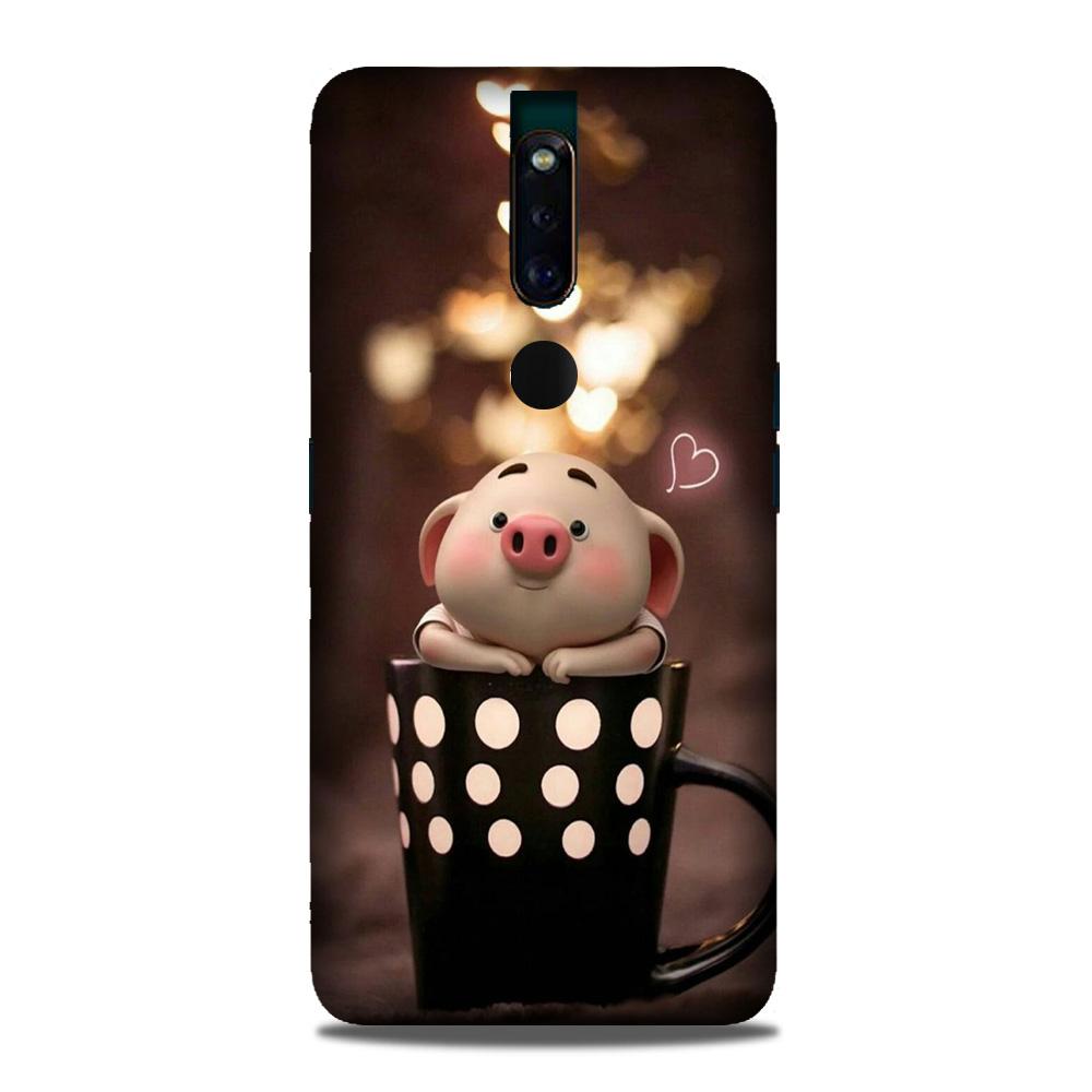 Cute Bunny Case for Oppo F11 Pro (Design No. 213)