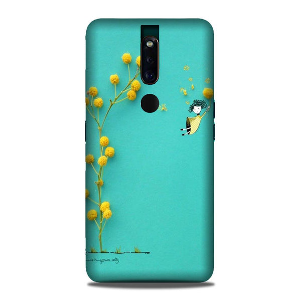 Flowers Girl Case for Oppo F11 Pro (Design No. 216)