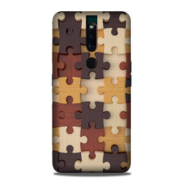 Puzzle Pattern Case for Oppo F11 Pro (Design No. 217)