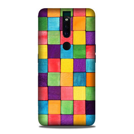 Colorful Square Case for Oppo F11 Pro (Design No. 218)