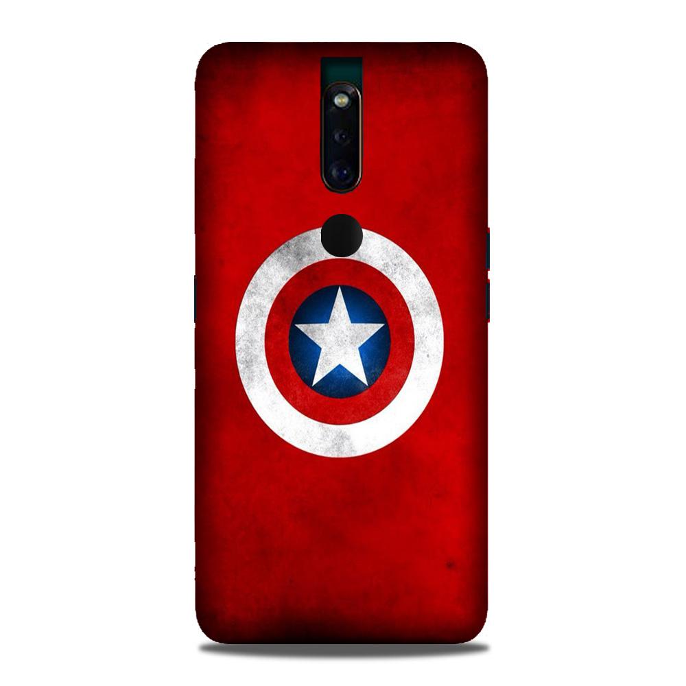 Captain America Case for Oppo F11 Pro (Design No. 249)