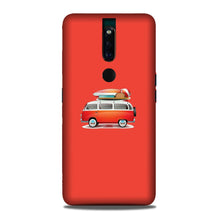 Travel Bus Mobile Back Case for Oppo F11 Pro (Design - 258)