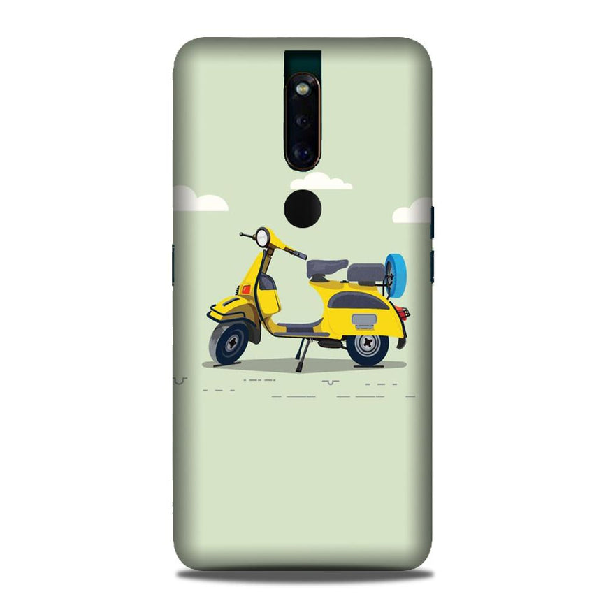 Vintage Scooter Case for Oppo F11 Pro (Design No. 260)