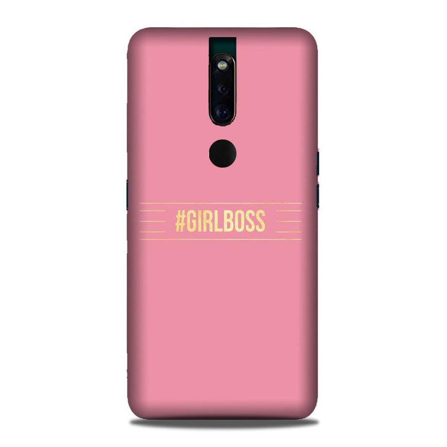 Girl Boss Pink Case for Oppo F11 Pro (Design No. 263)