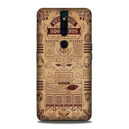 Hogwarts Mobile Back Case for Oppo F11 Pro(Design - 304)