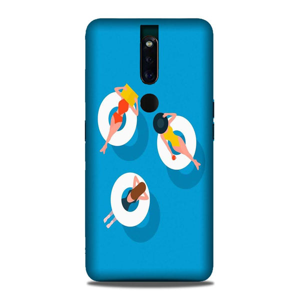 Girlish Mobile Back Case for Oppo F11 Pro  (Design - 306)