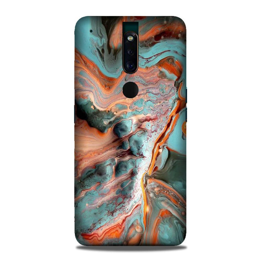 Marble Texture Mobile Back Case for Oppo F11 Pro  (Design - 309)