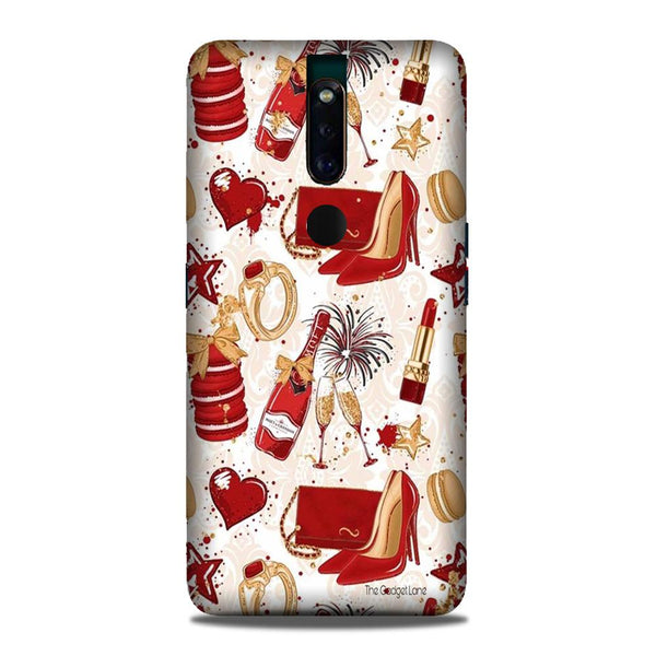 Girlish Mobile Back Case for Oppo F11 Pro  (Design - 312)