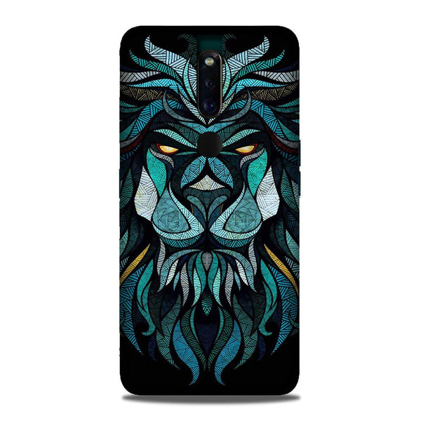 Lion Mobile Back Case for Oppo F11 Pro  (Design - 314)