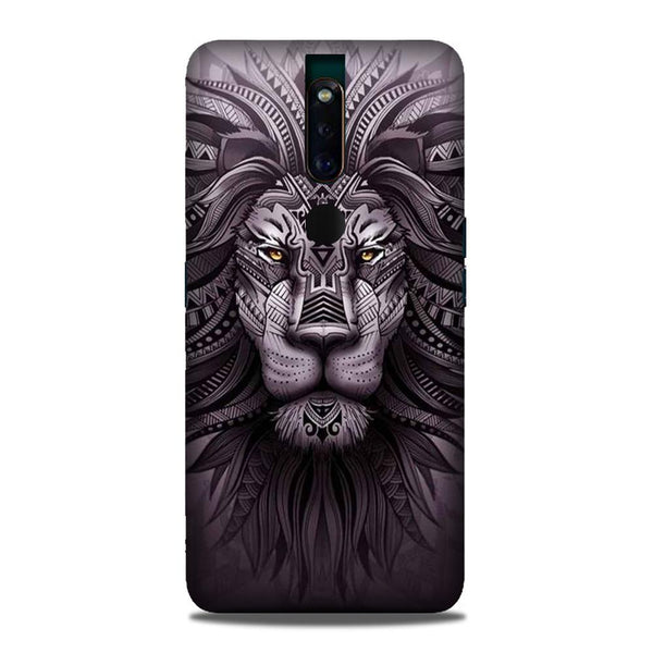 Lion Mobile Back Case for Oppo F11 Pro  (Design - 315)