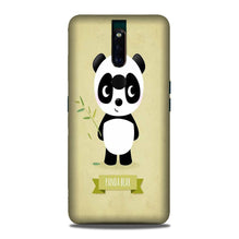 Panda Bear Mobile Back Case for Oppo F11 Pro  (Design - 317)