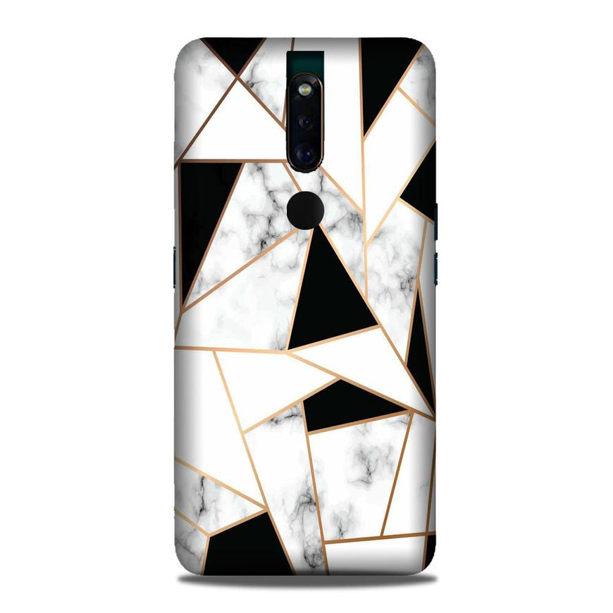 Marble Texture Mobile Back Case for Oppo F11 Pro  (Design - 322)