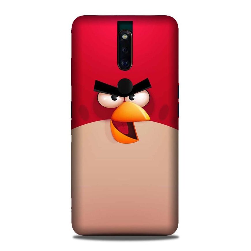 Angry Bird Red Mobile Back Case for Oppo F11 Pro  (Design - 325)