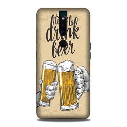 Drink Beer Mobile Back Case for Oppo F11 Pro(Design - 328)