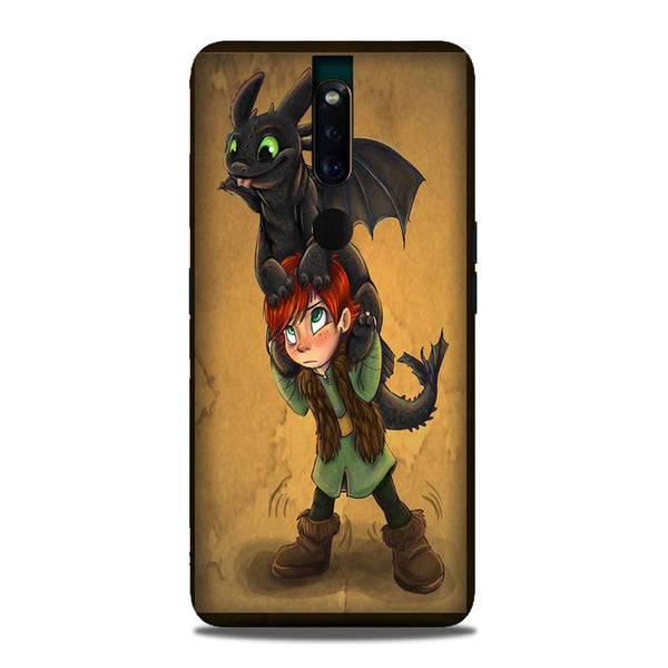 Dragon Mobile Back Case for Oppo F11 Pro  (Design - 336)