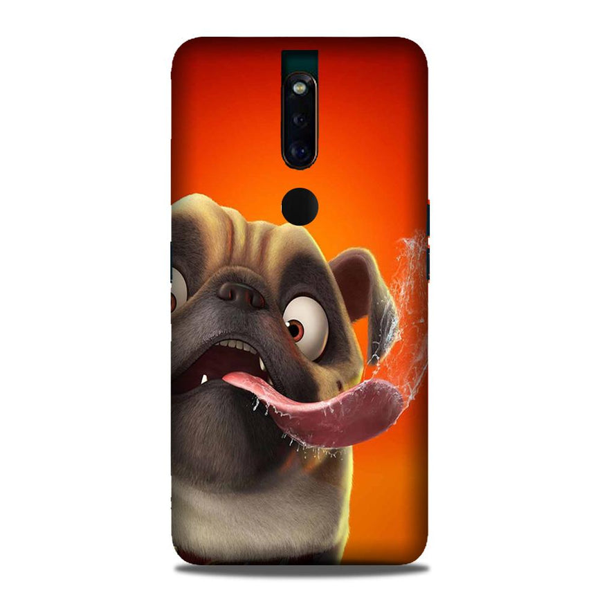 Dog Mobile Back Case for Oppo F11 Pro  (Design - 343)