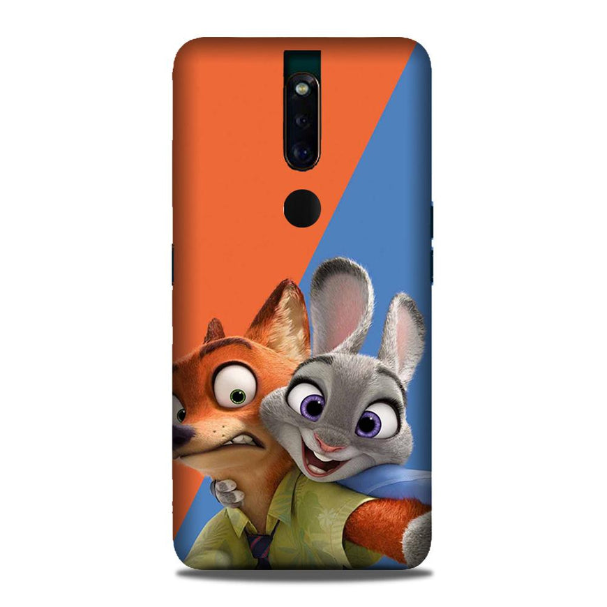 Cartoon Mobile Back Case for Oppo F11 Pro  (Design - 346)